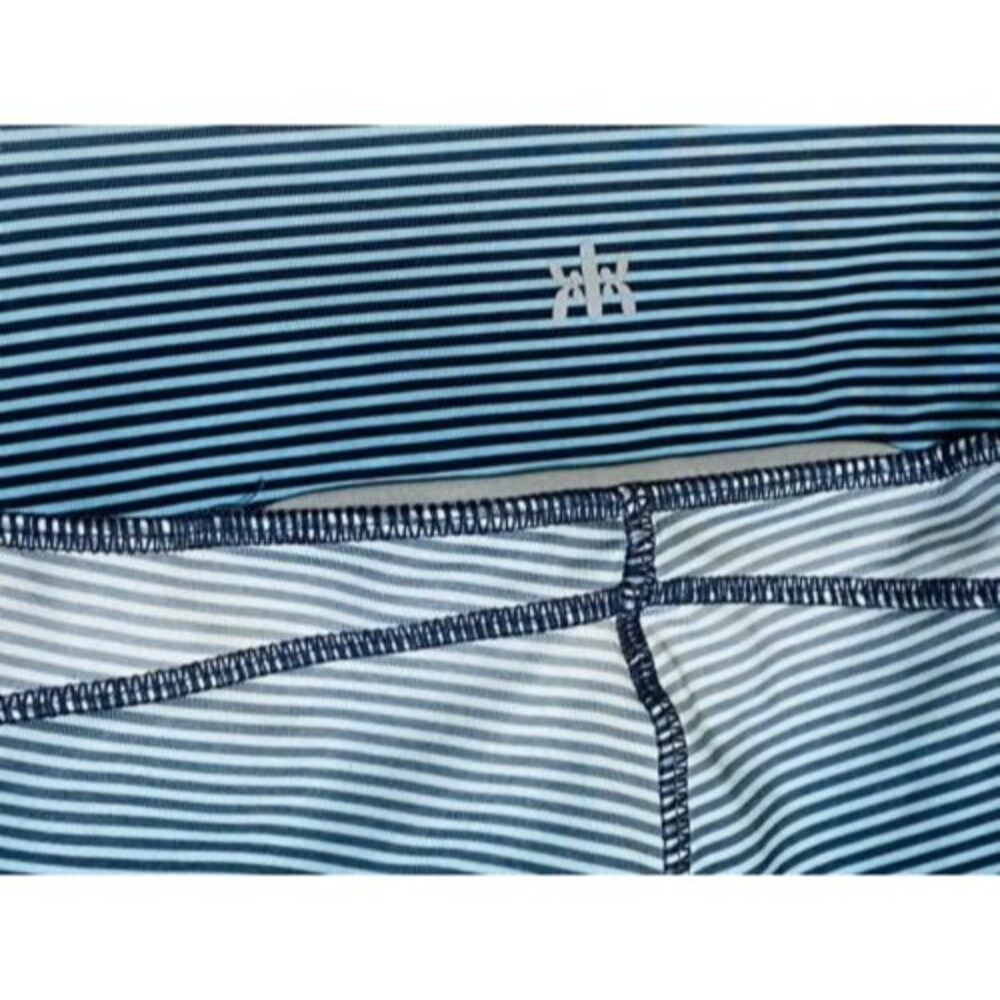Kyodan Women's Blue & White Striped Full Length Leggings Work Out Yoga SIZE P/S - Picture 4 of 6